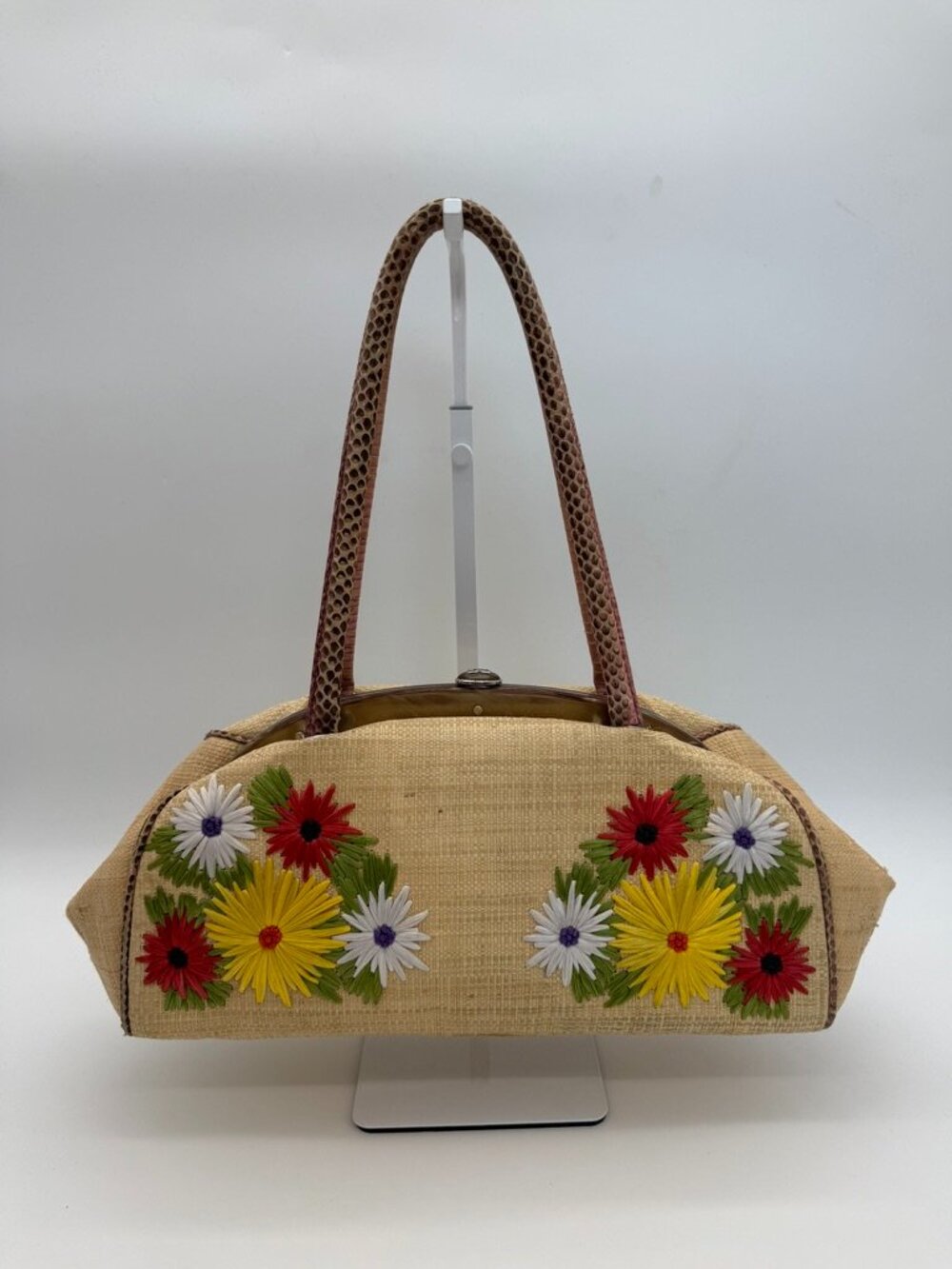 vintage dolce & gabbana Raffia shoulder bag